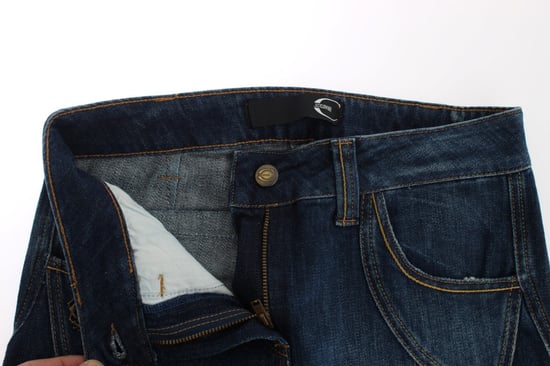 Cavalli Blue Baumwollstretch-Jeans mit niedriger Taille - Image 4