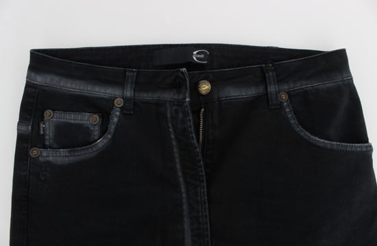 Cavalli Blue Baumwoll Stretch Baggy Relax Jeans - Image 5