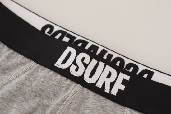 Dsquared² Graue DSURF Logo Baumwoll Stretch Herren Slip Unterwäsche - Image 2