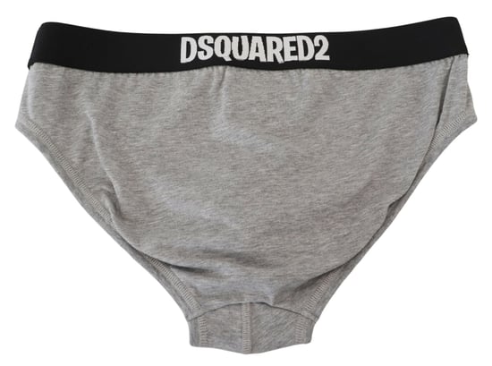 Dsquared² Graue DSURF Logo Baumwoll Stretch Herren Slip Unterwäsche - Image 3