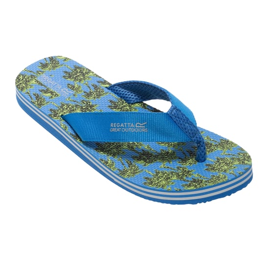 Regatta Herren Flip Flops Rico (Leuchtend Grün/Sonic-Blau) - Image 2