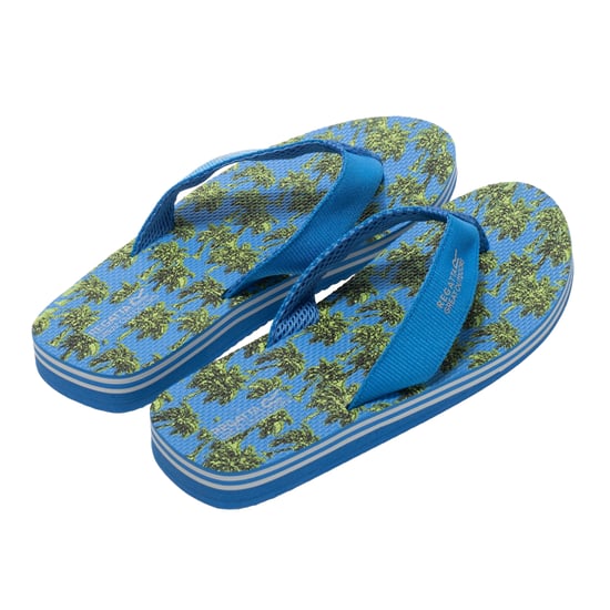 Regatta Herren Flip Flops Rico (Leuchtend Grün/Sonic-Blau) - Image 3