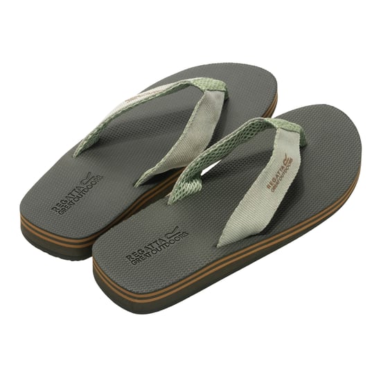 Regatta Herren Flip Flops Rico (Dunkel-Khaki/Petrol) - Image 4