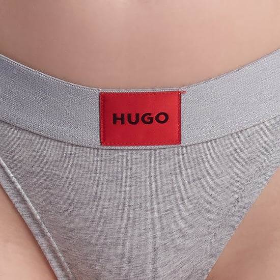 Damen Elastischer Baumwoll-Tanga mit Logo 50492326 - Image 2