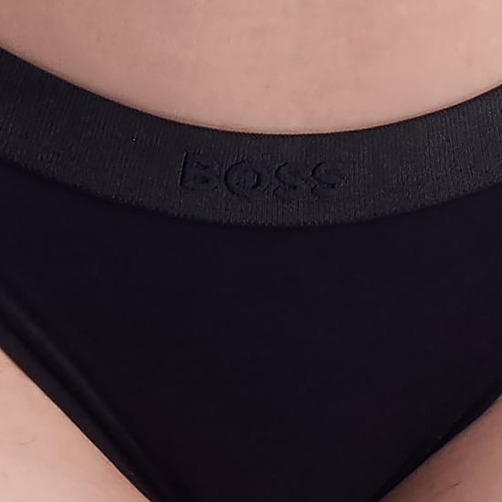 Damen Elastische Baumwollslips mit Logo 50520399 - Image 2