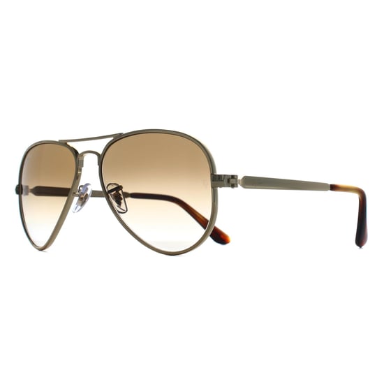 Ray-Ban RB3925 Aviator Max 001/51 arista gold braun Verlauf Sonnenbrille - Image 2