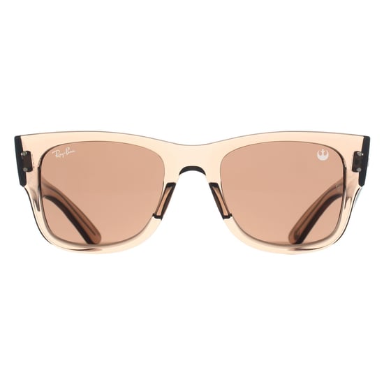Ray-Ban RB0840S Mega Wayfarer 68701A transparent hellbraun dunkelbraun Sonnenbrille - Image 1