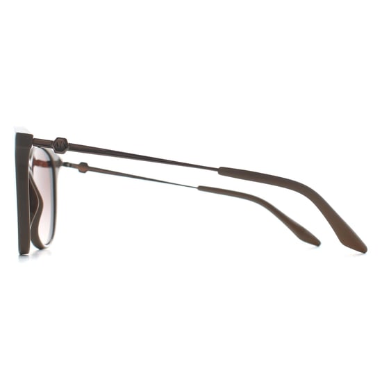 Armani Exchange AX4140S 834213 Glänzende Sonnenbrille mit Farbverlauf in Tundra Braun - Image 3