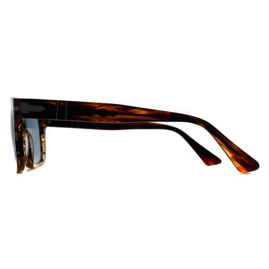 Persol PO3272S 123556 gestreifte schwarz & braun hellblaue Sonnenbrille - Image 3