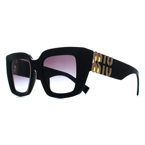 Miu Miu MUB05S 16K90A schwarze Sonnenbrille mit grauem Farbverlauf - Image 2