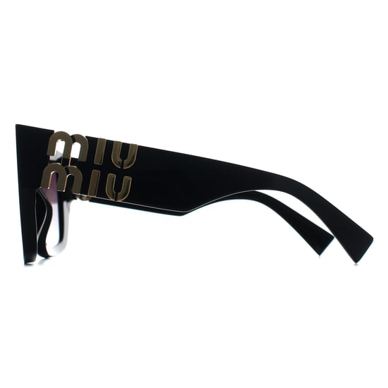 Miu Miu MUB05S 16K90A schwarze Sonnenbrille mit grauem Farbverlauf - Image 3