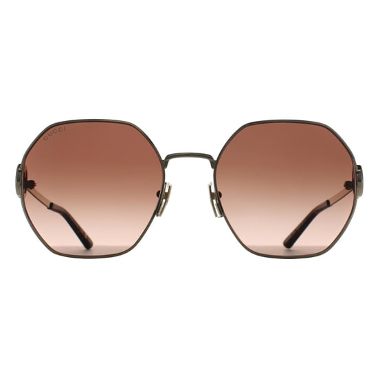 Gucci GG2046S 003 goldbraune Sonnenbrille mit Farbverlauf - Image 1
