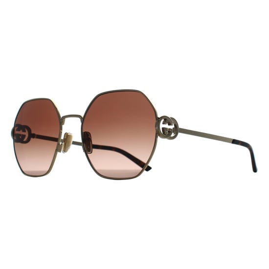 Gucci GG2046S 003 goldbraune Sonnenbrille mit Farbverlauf - Image 2