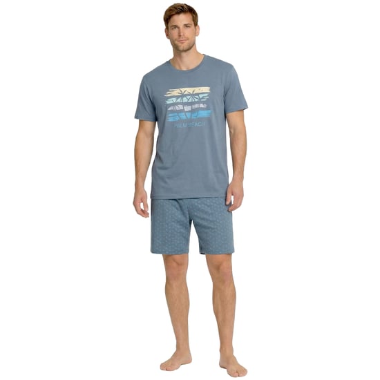 Herren Sommer Kurz Baumwoll Pyjamas KL30000 - Image 1