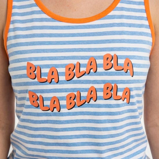 Damen Sommerpyjama mit breiten Trägern, Baumwolle KL45250 - Image 2