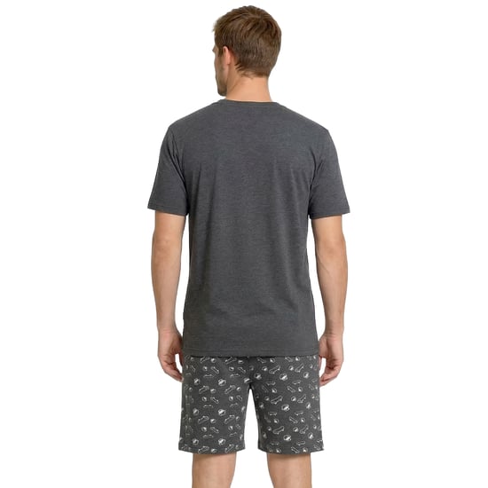 Herren Sommer Kurz Baumwoll-Pyjamas KL30000 - Image 3