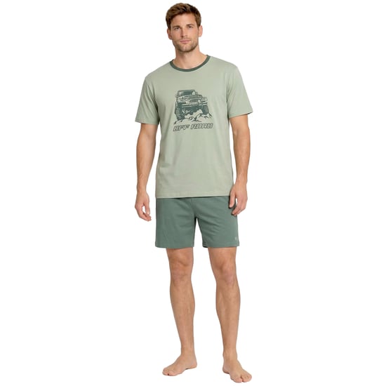 Herren Sommer Kurze Baumwoll-Pyjamas KL30000 - Image 1