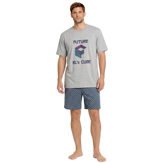 Herren Sommer Kurz Baumwollpyjamas KL30000 - Image 1