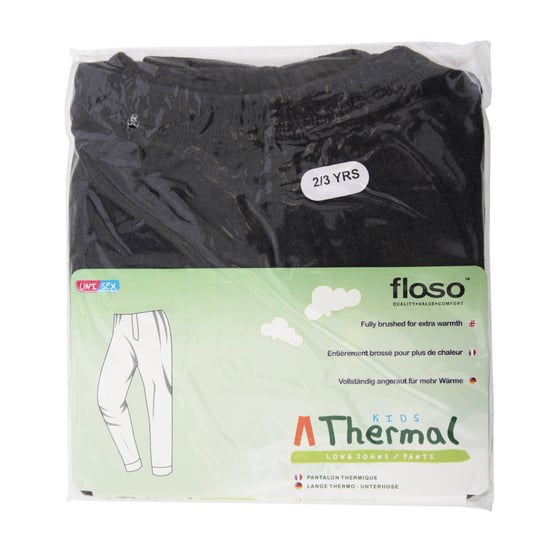 FLOSO Kinder Thermo Unterhose Lang Unisex (kohlegrau) - Image 2