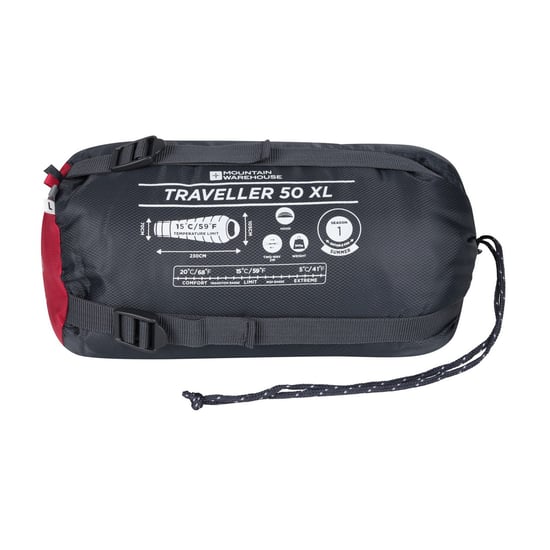 Mountain Warehouse - Schlafsack "Traveller" (Rot) - Image 4