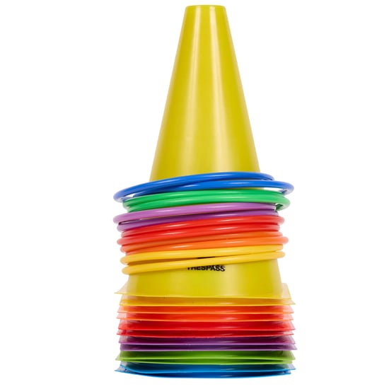 Trespass - Kegel- und Ringwurfspiel, Polypropylen (12er-Pack) (Bunt) - Image 2
