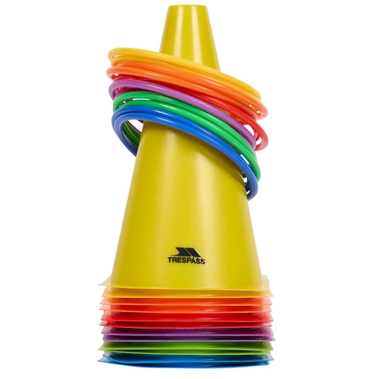 Trespass - Kegel- und Ringwurfspiel, Polypropylen (12er-Pack) (Bunt) - Image 3