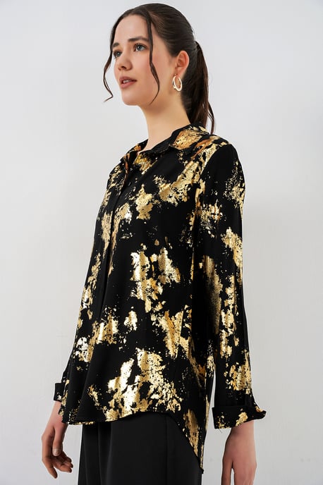 Übergroßes gestreiftes Button-Up Hemd - Image 4