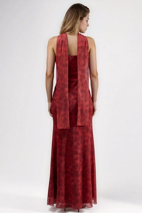 Trägerloses Blüten-Midi-Kleid - Image 3