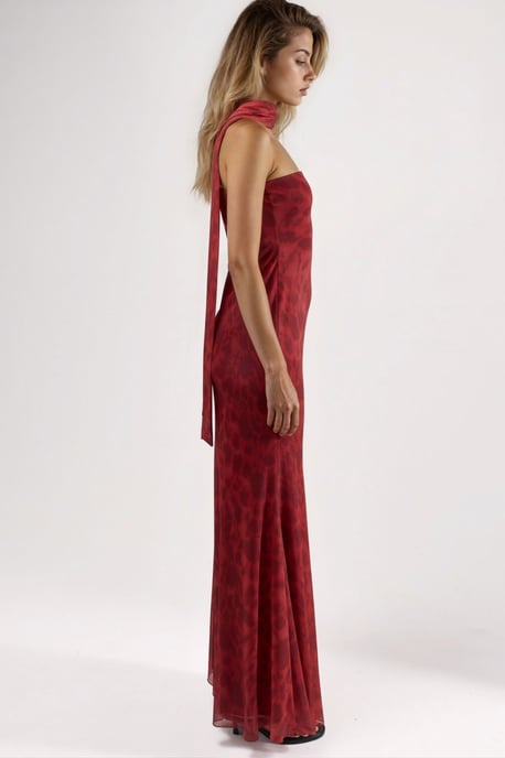 Trägerloses Blüten-Midi-Kleid - Image 5