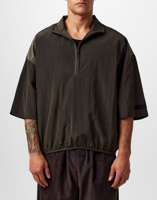 Essentials Half Zip Mockneck Shirt - Image 2