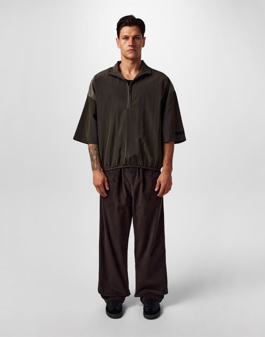 Essentials Half Zip Mockneck Shirt - Image 5
