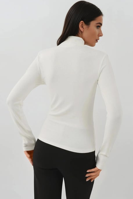 Ultraweicher Slim Fit Rollkragen gestricktes Oberteil - Image 4