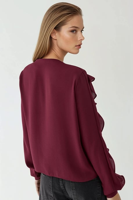 Tippett-Kragen Geschliffenes Bohemian-Shirt - Image 3