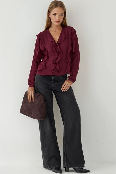 Tippett-Kragen Geschliffenes Bohemian-Shirt - Image 5