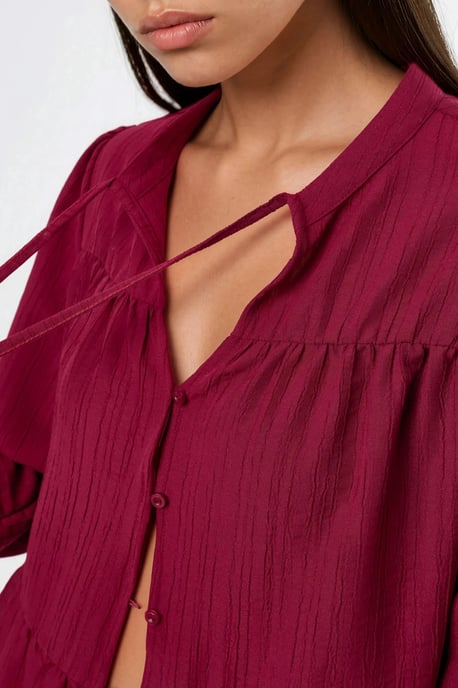 Langarm-Bluse mit Tippetkragen - Image 3
