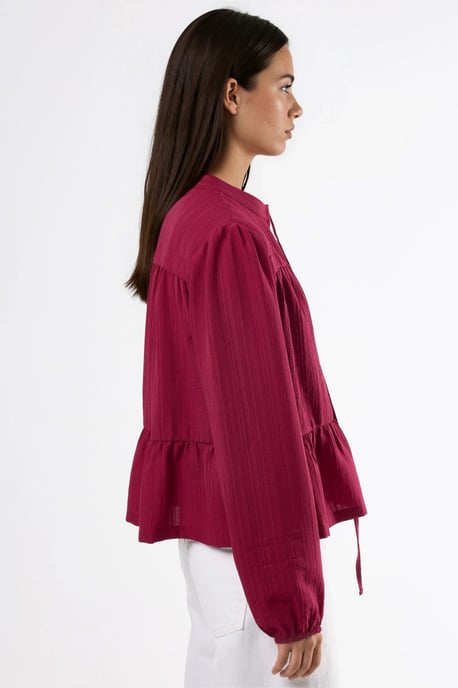 Langarm-Bluse mit Tippetkragen - Image 4