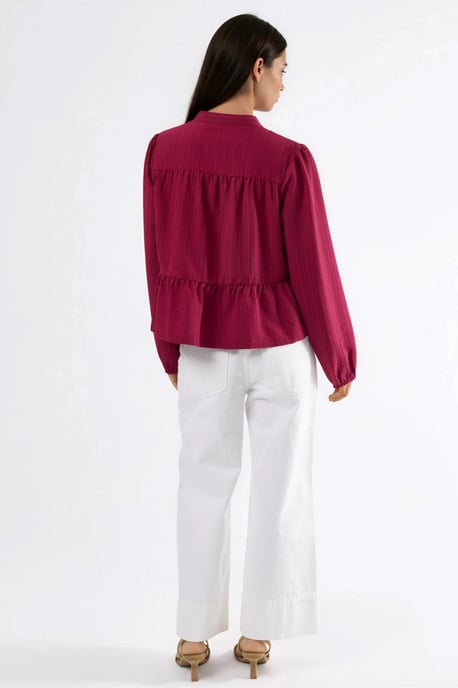 Langarm-Bluse mit Tippetkragen - Image 6