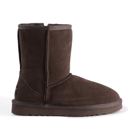 Aus Wooli "Cronulla" Australien Mid Calf Schaffell Stiefel, Schokolade - Image 2