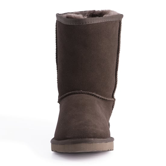 Aus Wooli "Cronulla" Australien Mid Calf Schaffell Stiefel, Schokolade - Image 5