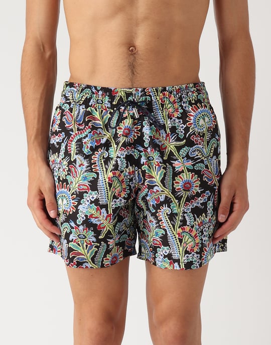 Badehose mit Paisley-Print und Logo - Image 2