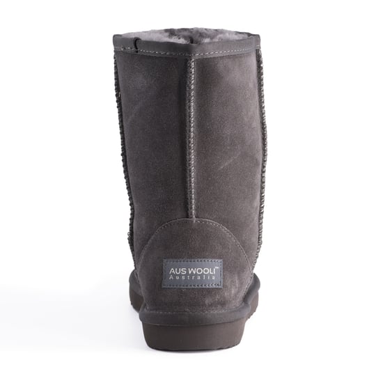 Aus Wooli "Cronulla" Australien Mid Calf Schaffell Stiefel, Grau - Image 3