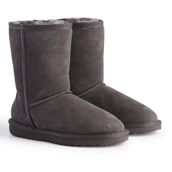 Aus Wooli "Cronulla" Australien Mid Calf Schaffell Stiefel, Grau - Image 6