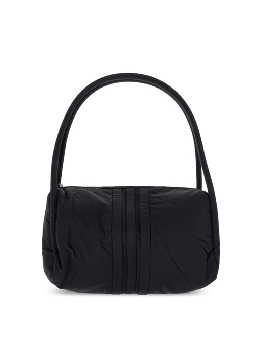 Gepolsterte Schultertasche mit Streifen und Logo - Image 1
