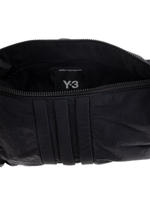 Gepolsterte Schultertasche mit Streifen und Logo - Image 4
