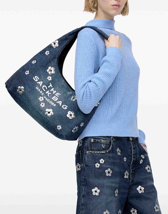 Pailletten-Gänseblümchen-Jeanssack - Image 5