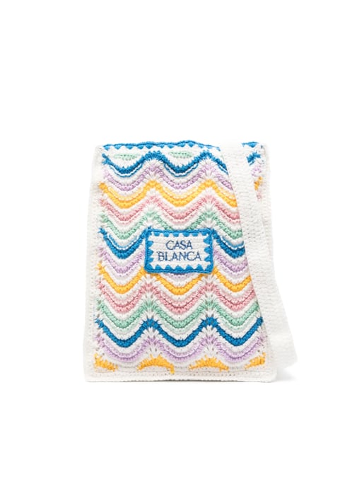 Mini Gradient Wave Crochet Crossbody Bag - Image 1