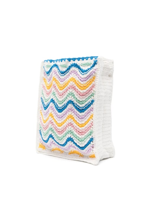 Mini Gradient Wave Crochet Crossbody Bag - Image 2