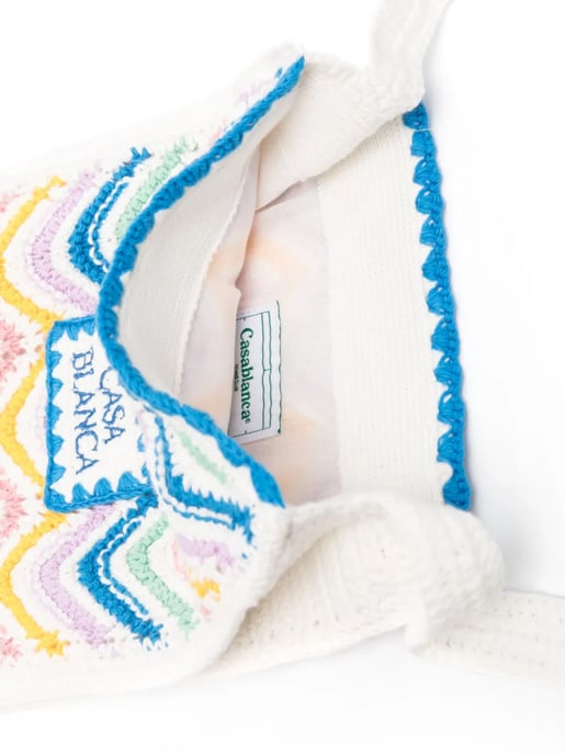 Mini Gradient Wave Crochet Crossbody Bag - Image 3