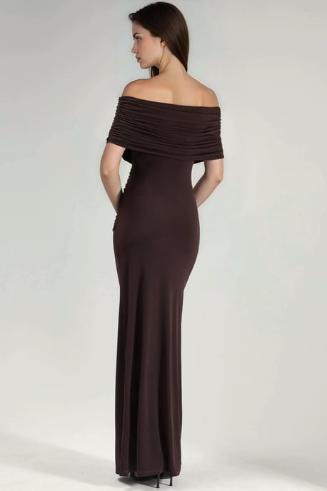 Halsloses Maxi Bodycon-Kleid - Image 3