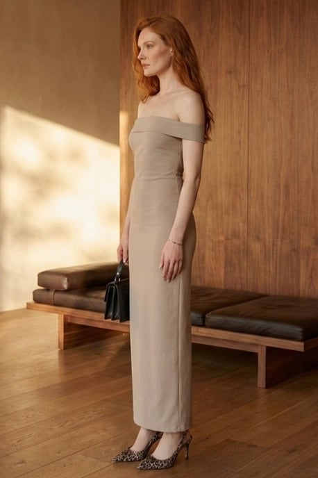 One-Shoulder Bodycon-Maxikleid mit Schlitz - Image 2